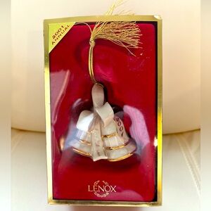 2001 Lenox Annual Bells Ornament Our 1st Christmas - Anniversary - in Box